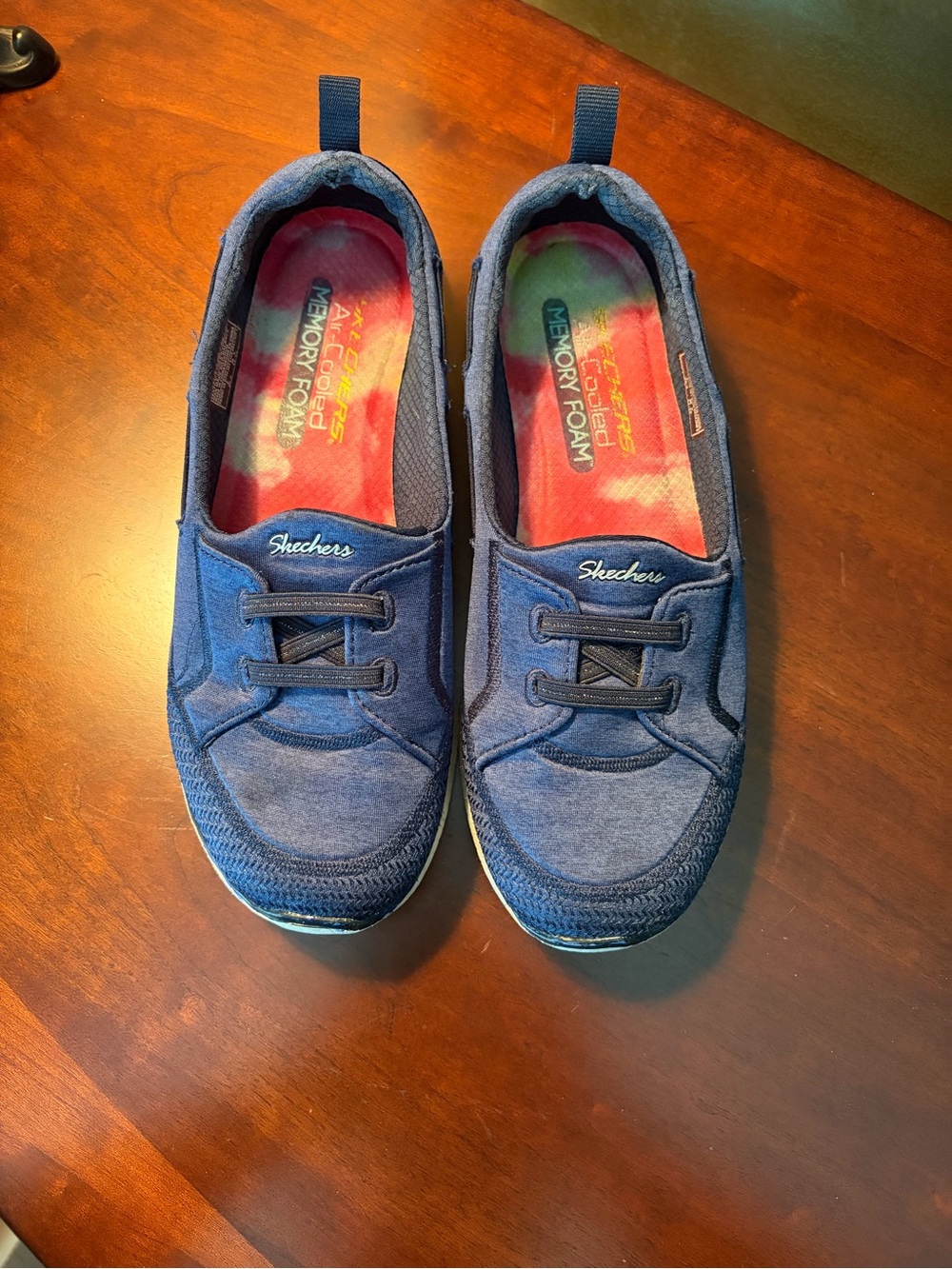 Skechers Navy Blue Microburst Topnotch shoes